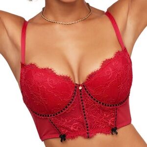 adore me Elegant Red Lace Bralette